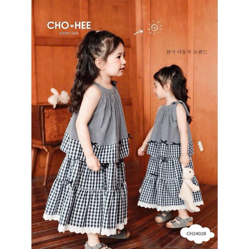 Siêu phẩm hè 2025. Set váy bé gái caro siêu hot hit ChoHee 1