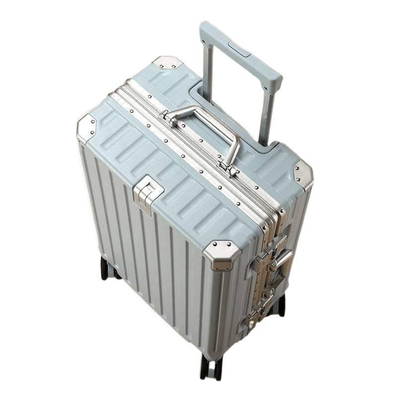 Kangaroo Luggage Large Capacity Alloy Aluminum Frame Rolling Suitcase for Men and Women Students Universal Wheels Durable Travel Suitcase Full Size Password Lock túi không khí đà lạt túi bóng đựng đồ túi bóng đựng đồ túi bóng đựng đồ 3 túi t