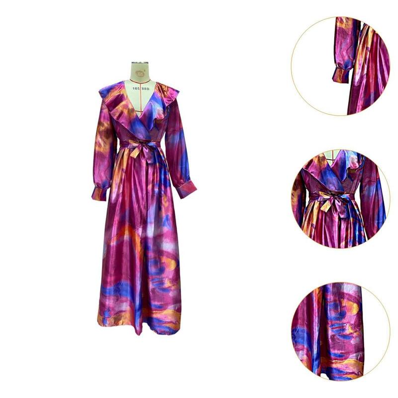 Product Introduction of Đầm Maxi, Dài Tay, Dành Cho Nữ, In Họa Tiết, Phong Cách Bohemian, Thích Hợp Cho Buổi Tối, Tiệc, Đi Công Tác Và Bãi Biển, Trang Phục Dự Tiệc, Thời Trang 3