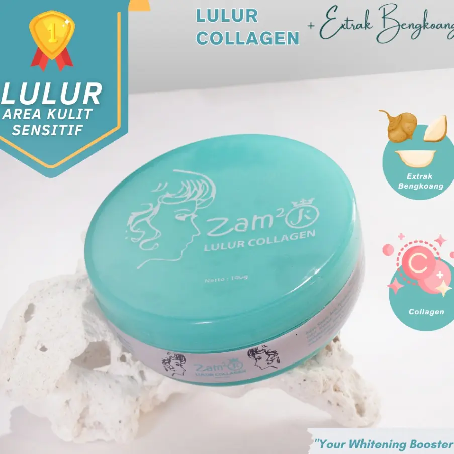 ZAM2JK LULUR SCRUB COLLAGEN BPOM Pemutihan