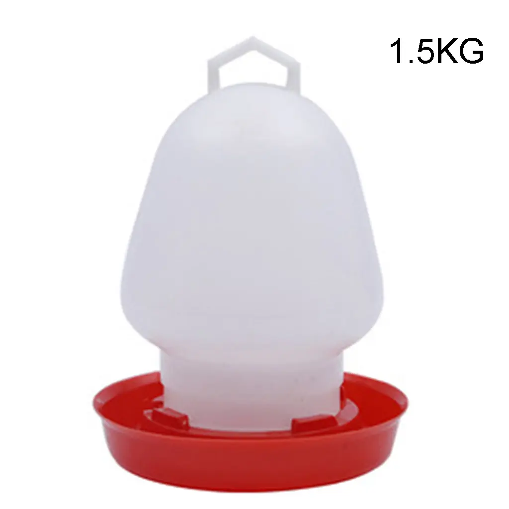 HNKJ-Dụng Cụ Tưới Nước Cho Gà Con, Dụng Cụ Cho Gia Cầm Ăn Bằng Nhựa, Dụng Cụ Cho Gà Treo Có Tay Cầm