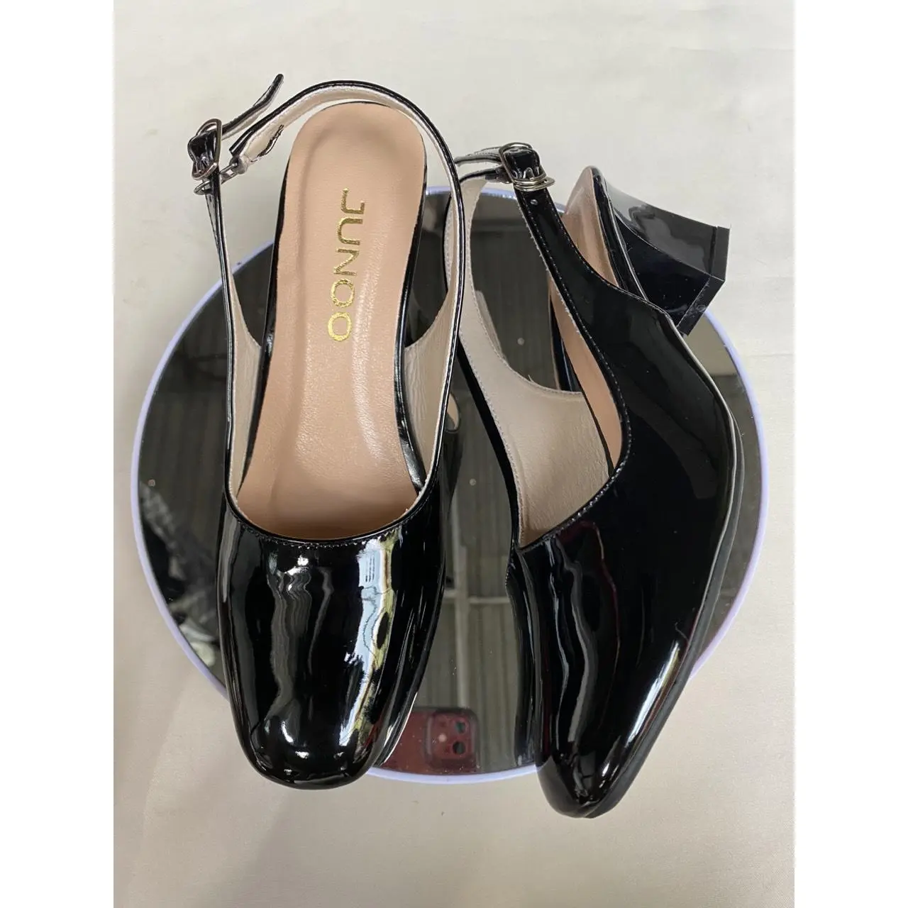 giày cao gót sục hậu mũi vuông 5cm  Nữ Shoes