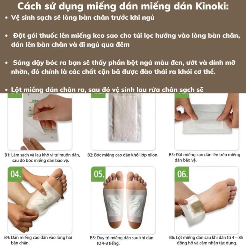 Miếng dán chân kinoki Nhật Bản 5