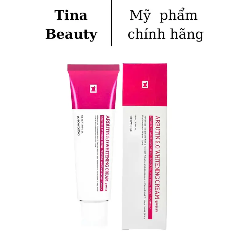 [Hang Cty] Arbutin 5% Tosowoong Kem Dưỡng 50ml - Hàn Quốc Skincare Làm Đẹp Da Arbutin 5 2