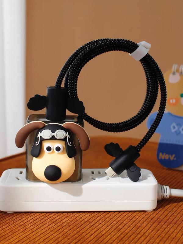 [Mới]Set 5 Phụ Kiện Bảo Vệ Dây Cáp Sạc Nhanh 18/20w 13 12 11Pro Max ( Không bao gồm sạc và cáp sạc ) Sạc Điện Thoại Phone