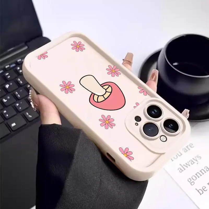Pro Camera Case For OPPO A5 2018 AX5 A57 4G A54 A53 2020 A5 2020 A52 A53s A54s A55 4G A57s A57e A58 4G A58 5G A5s AX5s Slikon Cartoon Asparagus Softcase Handphone 6