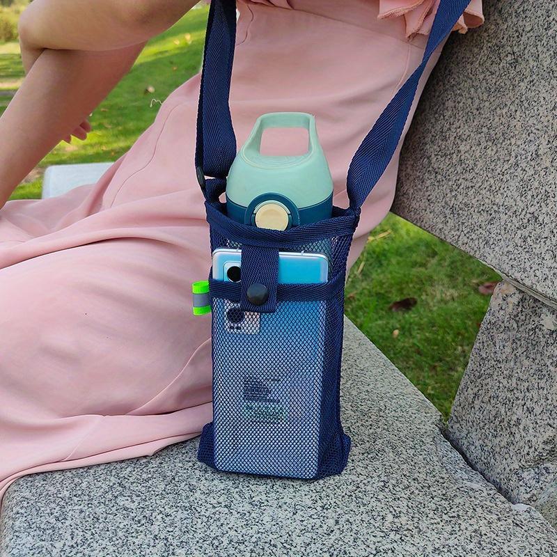 Adjustable Water Bottle Holder with Shoulder Strap, Convenient Water Bottle Holder for Sports, Gym, Hiking, Camping, and Travel, Drinkware 4