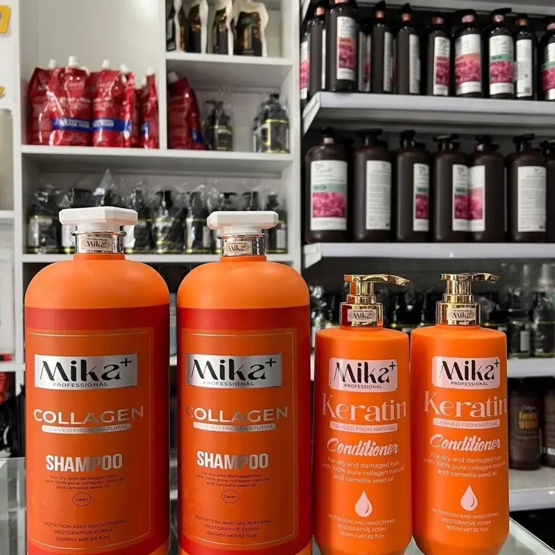 Gội Xả MiKa 800ML, 2000ML Giúp Ngăn Gầu, Giảm Rụng Tóc, Phục Hồi Tóc Hư Tổn Mang Lại Mái Tóc Mềm Mượt 0