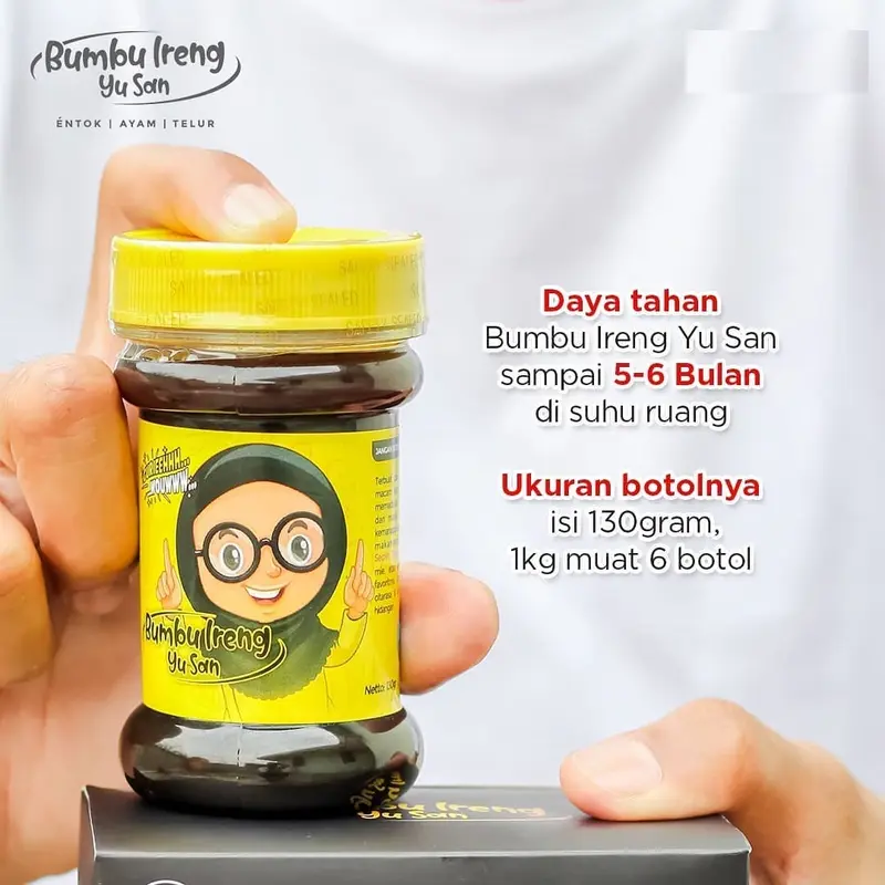 Sambal Bumbu Ireng Yu San Varian Pedas Sambel Ireng Yu San 4