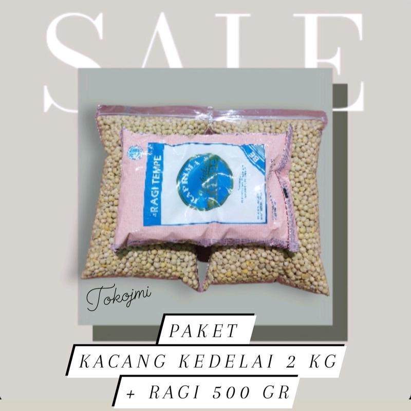 Paket membuat tempe kacang kedelai 2kg + ragi 500gram(1pcs) - Shop ...