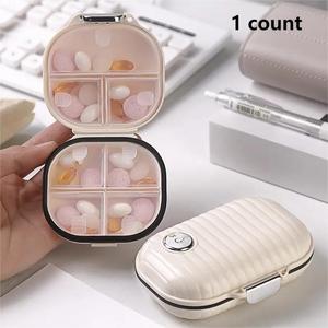 Multi-grid Medicine Storage Box, 1 Count Portable Travel Pill Organizer, Mini Jewelry Storage Container for Outdoor