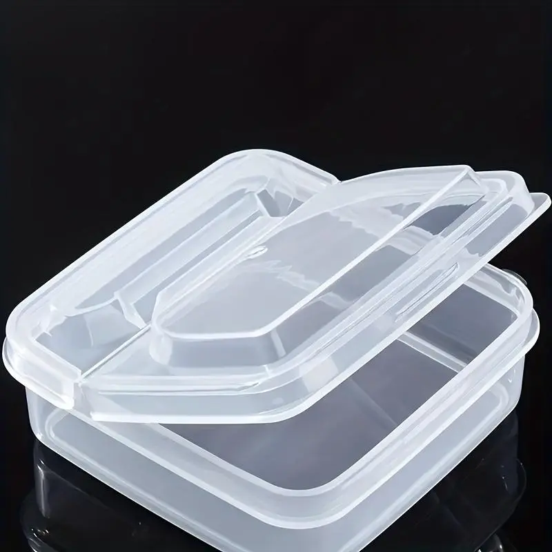Home Accessories Food Storage Box, 1 Count Clear Cheese Storage Container with Lid, Kitchen Accessories Refrigerator Vegetable Preservation Box for Onion Ginger Garlic, Kitchenware 4