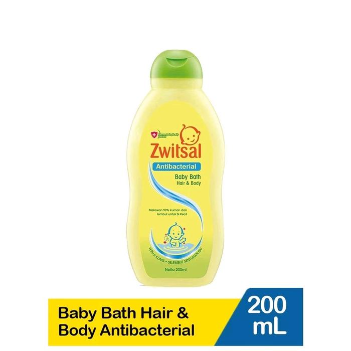 Gambar Zwitsal Baby Antibacterial Baby Bath Hair & Body 200ml dari Hint Baby Shop Kab. Sleman Tokopedia