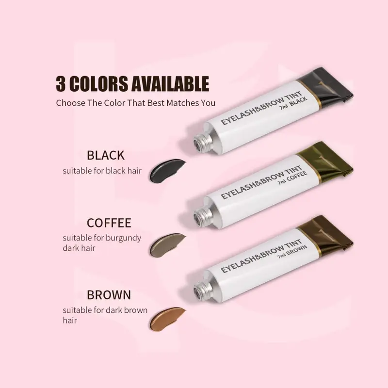 Eyebrow Tinting Kit, Waterproof Eyebrow Pomade with Brush, Long Lasting Eyebrow Tinted Cream, Cosmetic Beauty Supplies for Women, Christmas Gift 6