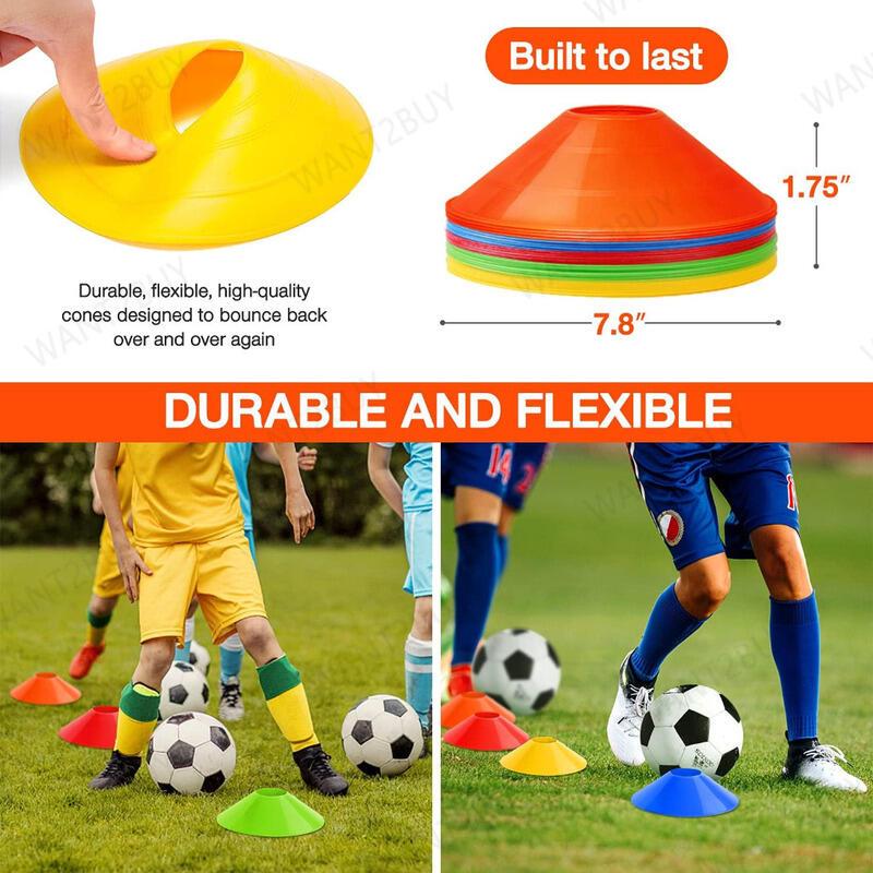 1 piece of football cone disk speed equipment marked with agile training logo, flat Kon bucket 1