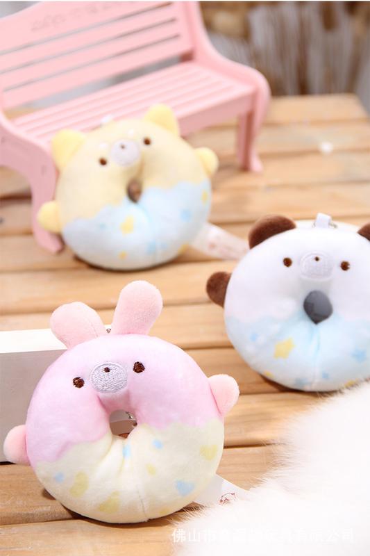 Product Introduction of Ins Wind Bear Rabbit  Plush Toy Cat Dog Chicken Plush Key Chain Doll Wholesale 8