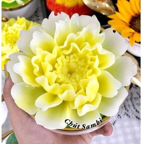 Khuôn silicon mẫu đơn đại 13cm 600g làm mâm cúng làm thạch rau câu