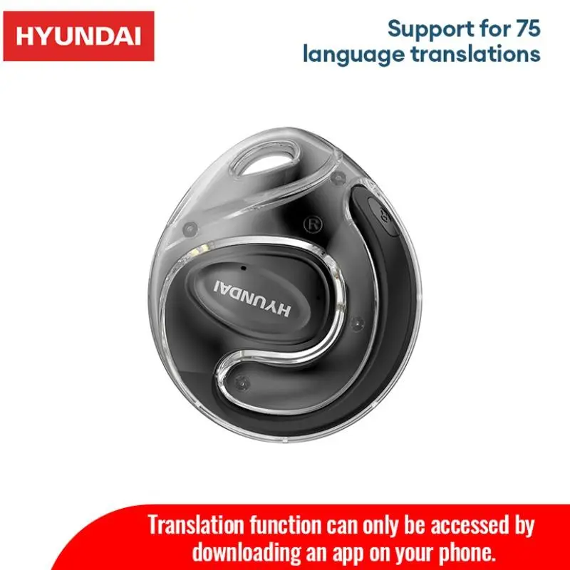 HYUNDAI Wireless Headphones, AI Translation Earphones with 75 Languages Translation, Wireless Bluetooth-compatible Earbuds for Playing Music & Phone Calls, Audio 0