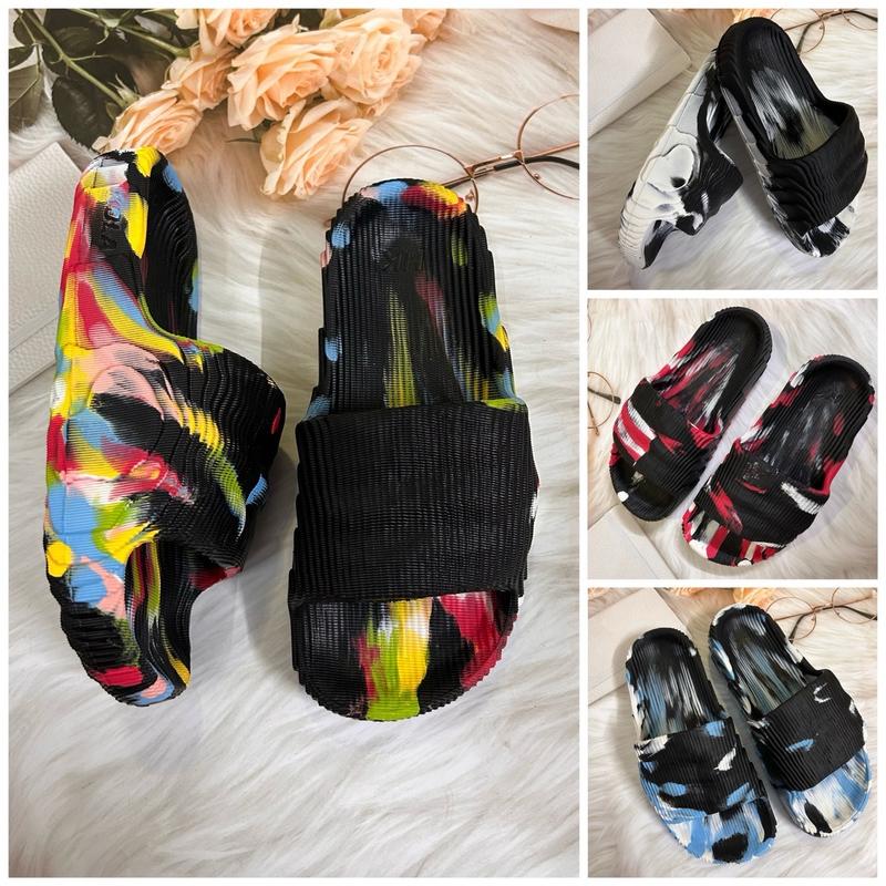 Dép nữ nam quai ngang băp cải loang đúc liền Slipper DéP Đế Bằng Cao Su