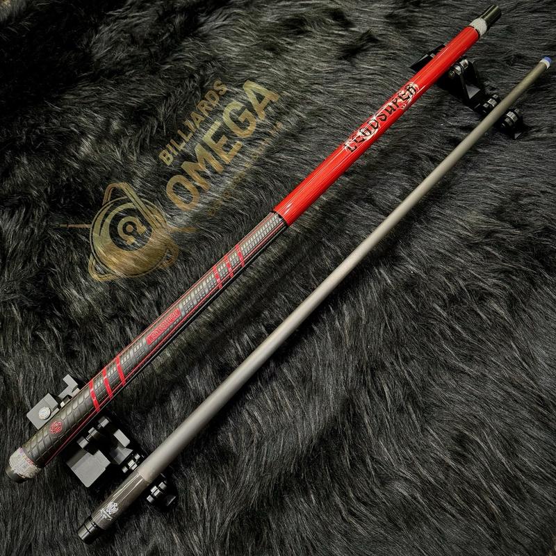 Leadsuper Dragon Red | Cơ Gậy Bida Lỗ Ngọn Công Nghệ Carbon Black Power DK