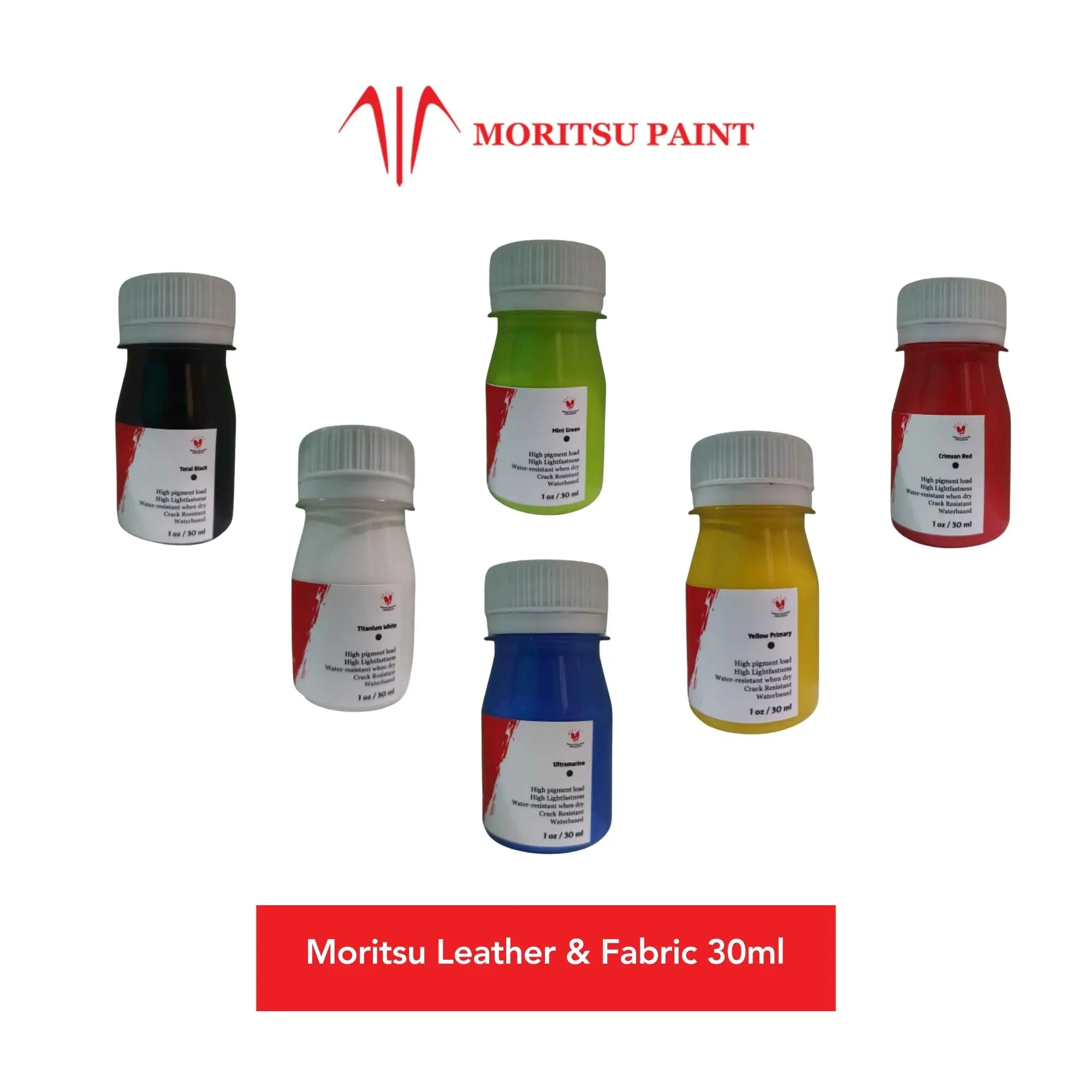 Moritsu Leather and Fabric Premium 30ml - Cat Sepatu 30ml