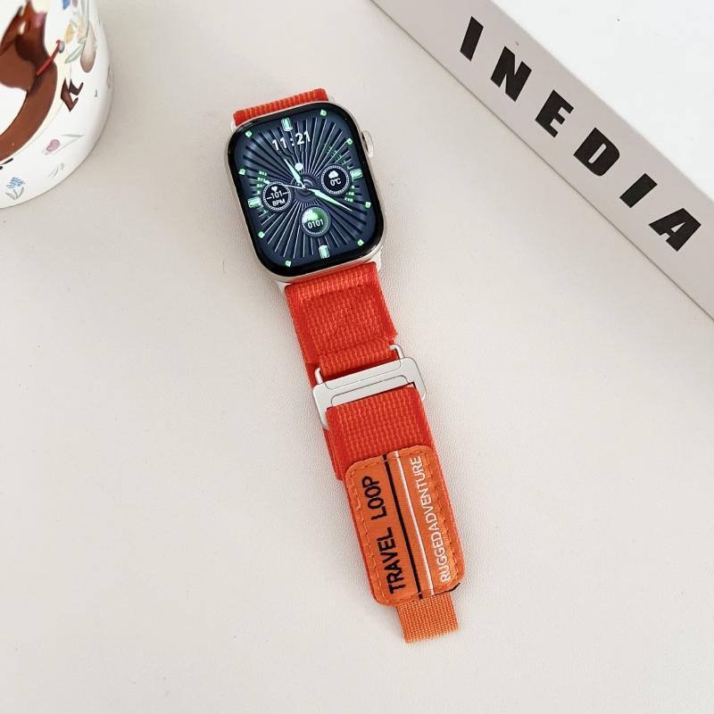 Nylon Braided Watch Band (Band Only), 1 Count Replacement Watch Band Compatible with Apple Watch Series, Smart Watch Accessories 5