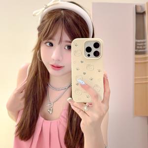 เคสมังกร KT สีชมพู สไตล์สาวน่ารัก สำหรับ iPhone 16, 13 Pro Max, 14 Pro ใหม่, 13 หญิง, สไตล์ญี่ปุ่นและเกาหลี, ดีไซน์การ์ตูน, ปกเต็ม, วัสดุซิลิโคนนิ่ม, ป้องกัน, ฝาครอบเต็ม, เคสป้องกัน