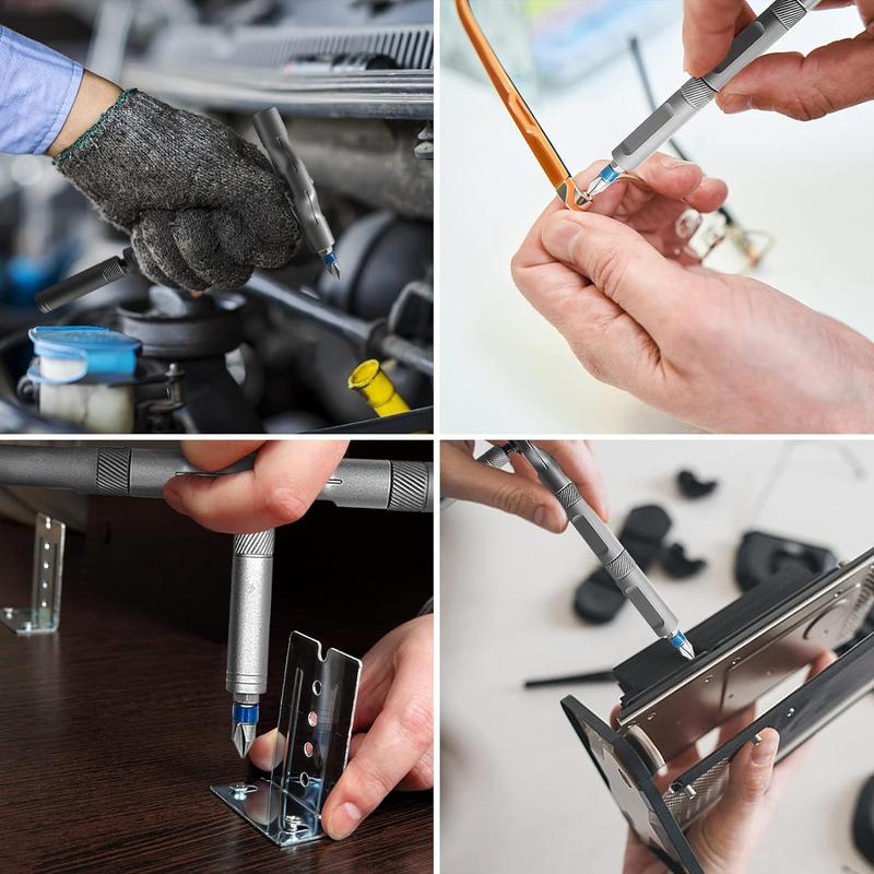 Product Introduction of 24 in 1 Magnetic Screwdriver Set, Precision Screwdriver Set, Household Repair Tool Kit with Detachable T-shaped Ratchet Handle, Suitable for Furniture Bicycle Computer Electronic Maintenance, Hardware 2