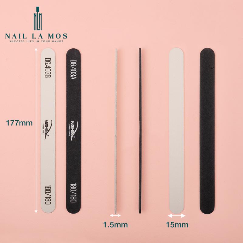 Dũa móng tay Kềm Nghĩa DG403A DG403B chính hãng - Dũa giấy vỉ nhựa cao cấp chuyên dụng làm nail (6 chiếc/vỉ) 3