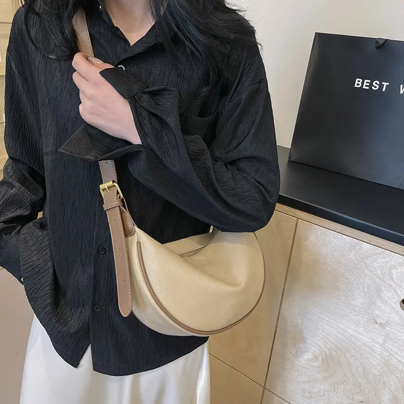 Retro Crossbody Bag Large Capacity Underarm Dumpling Bag Women's Bag Summer New Casual Retro All-Match Crossbody Shoulder Bag