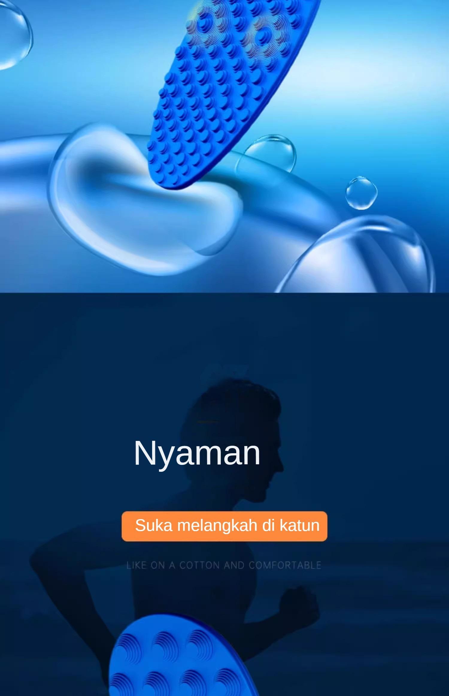 [COD]Sol Kaki Pijat Titik Akupresur 5D untuk Pria dan Wanita - Lembut, Elastis, Redam Guncangan, Bernapas, Serbaguna, Nyaman, Pijat Tapak Kaki, Sol Pijat dengan Titik-Titik