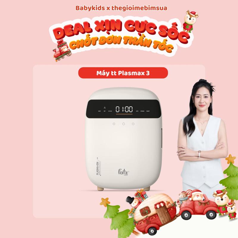 [ TGMBS x Fatz ] Máy tiệt trùng sấy khô khử mùi UVC-LED công nghệ Nano Plasma Ion PLASMAX 3