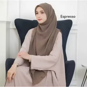 Hijab Segiempat jumbo AL-Mahira Paris premium syari 140x140cm jahit tepi rapi halus tidak nerawang