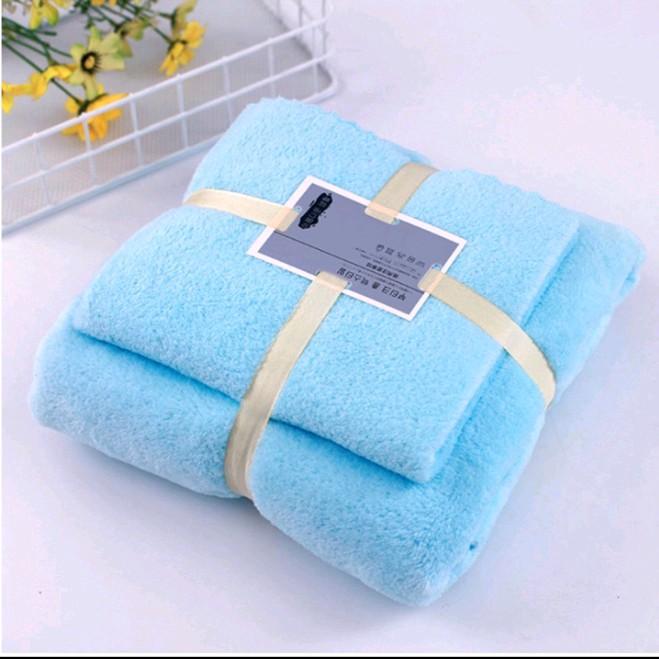 HANDUK SET 2IN1HANDUK MANDI DAN COTTON TOWEL IMPORT 3