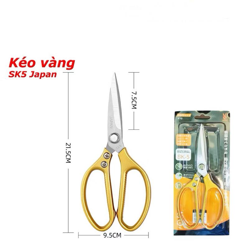 Combo 3 kéo vàng SK5 xuất nhật đa năng cắt gà và cắt đồ dùng tốt 4