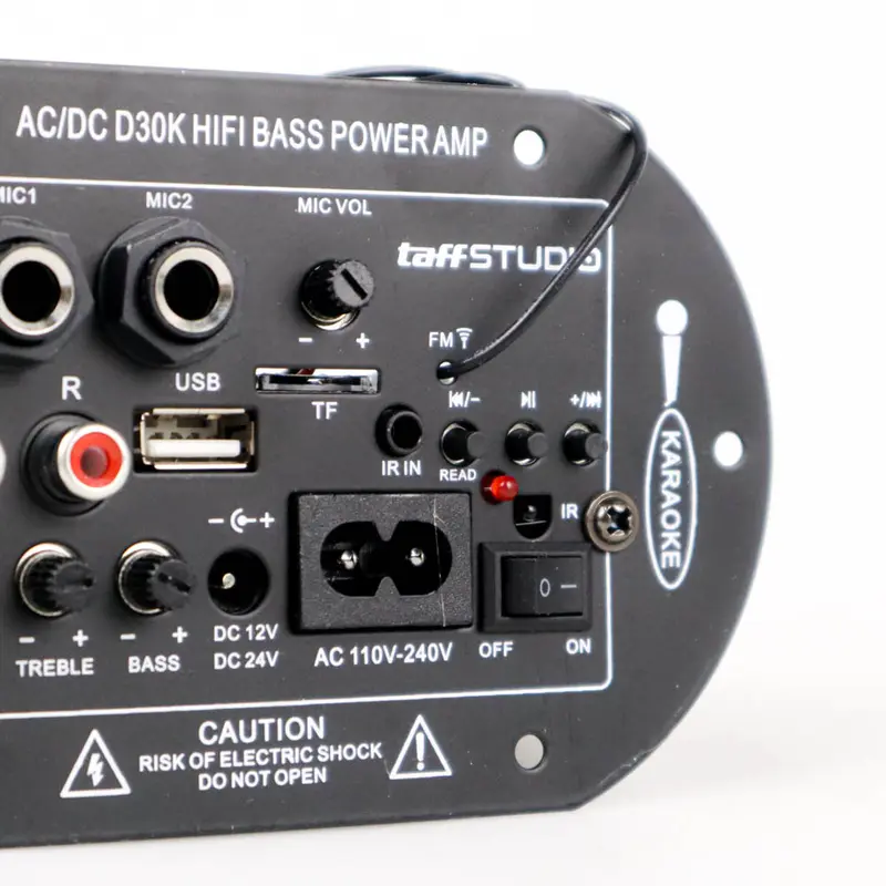 Amplifier Board Audio Bluetooth USB FM Radio TF Player Subwoofer DIY 35W Bass 3