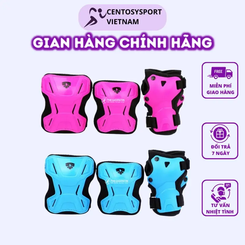 Bảo Hộ Trẻ Em Cao Cấp Centosy Flying Eagle NT - Bảo Vệ Chân Tay Khi Đạp Xe, Trượt Patin Ván Trượt