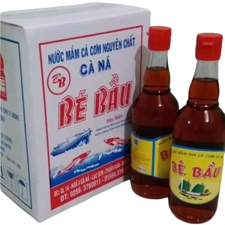 Thùng 6c Nước Mắm Bé Bầu Chai Thủy Tinh Đặc Biệt 500ml Gia Vị