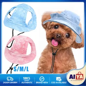 Topi Kucing Dan Anjing Lucu Motif Galaxi Aksesoris Hewan Motif Pastel Bahan Canvas Dog Hat Cat Hat Topi Summer Hat