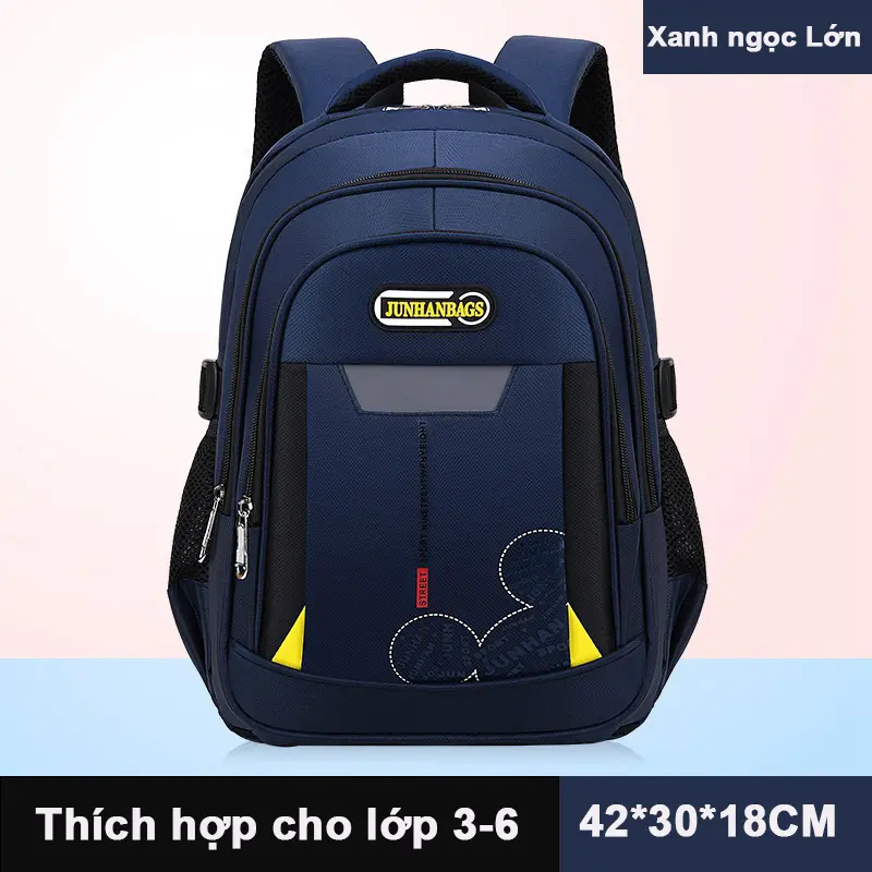 Túi đôi cho học sinh tiểu học Túi xách công suất lớn cho nam và nữ Hàn Quốc ba lô Học viện Phong cách thời trang bảo vệ sườn núi 7