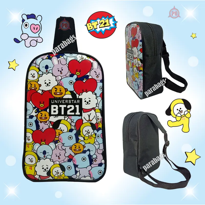 Tas Slingbag/Selempang Pundak Anak Karakter Kualitas Kremium Fashion 1
