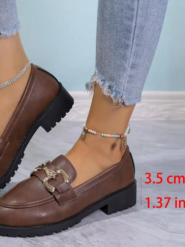 Women's Fashionable Slip on Loafers, Casual Comfortable Shoes for Daily Wear, Lightweight Breathable Shoes for Women & Girls 4