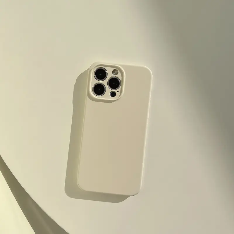 Ốp Điện Thoại Silicon Lỏng, Màu Trơn Cho Iphone14pro Max Và Apple 16pro, 12, 11, Bao Gồm Tất Cả, 15 7