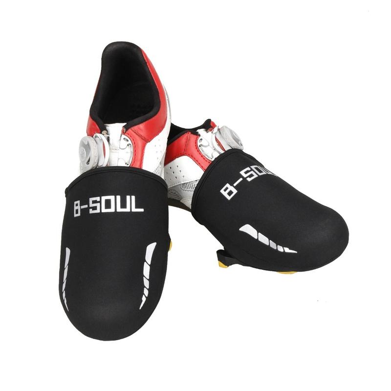 Product Introduction of 1 Pair Warm Anti-slip Bicycle Cycling Shoe Covers Windproof Pull-on Design Self-locking Toe Cover Wear Resistant Shoe Cover Protector 18