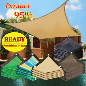 Paranet 95% Lebar 2/3/4/6 Meter Shading Net Nylon Anti Panas Enkripsi 12-pin Jaring Paranet Tidak buruk selama 10 tahun Terpal Tenda Atap Tenda Lipat AtapTenda Lipat kain tenda  (Hanya Terpal Atap Saja Dan Tidak Termasuk Besi Tenda)