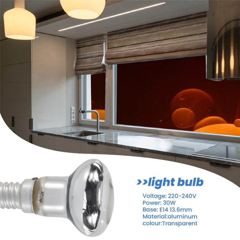 Replacement Lava Lamp E14 R39 30W Spotlight Screw in Light Bulb Clear Reflector Spot Light Bulbs Lava Incandescent 1Pcs 6