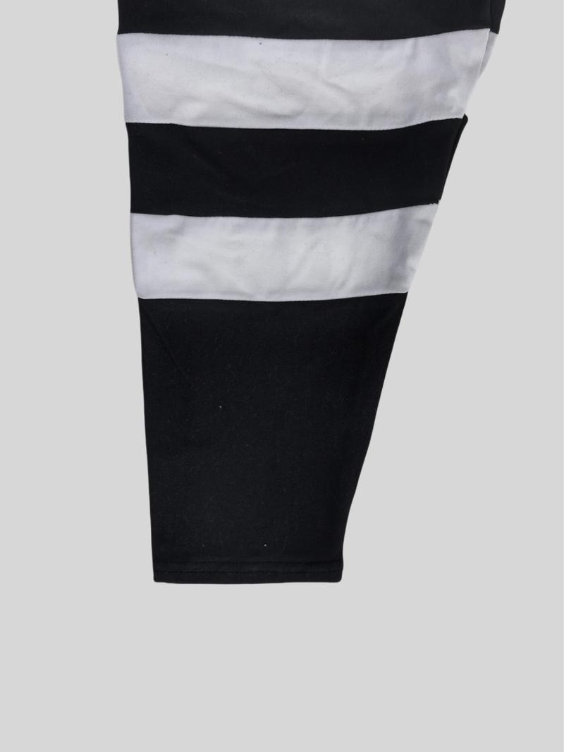 Product Introduction of Plus Size Colorblock Striped Print Raglan Sleeve Tee, Casual V Neck Long Sleeve T-shirt for Spring & Fall, Women's Clothing for Daily Wear 5