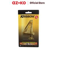 Gambar AZKO Krisbow Nomor Rumah 4 Polish Brass 10 cm Angka Penanda Rumah Hiasan Nomor Pager Rumah Dekorasi Bentuk Nomer dari AZKO ID Kota Administrasi Jakarta Barat 1 Tokopedia