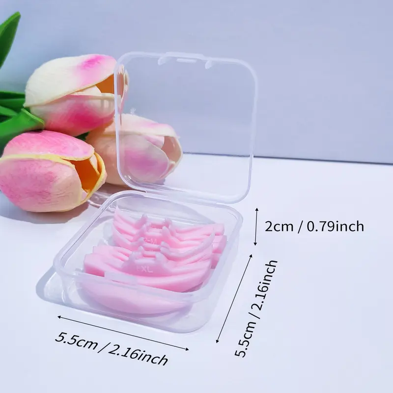 Eyelash Lift Shields, 5 Pairs Lower Lash Lift Pads, Lash Perming Pads, Reusable Eyelash Lifting Shields, Professional Makeup Tools for Women, Cosmetic 1