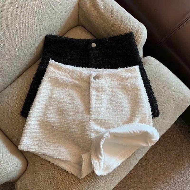 [ HÀNG 3 LỚP ] Quần short dạ bling Tweed ánh nhũ vải dày dặn cứng cáp có lót 2